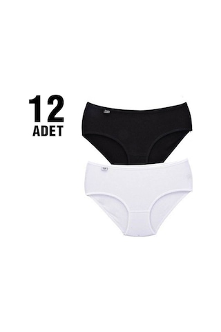 Tutku Renkli Likralı Bayan Bato Külot 12'li-2489-FUŞYA Fuşya