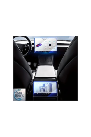 Tesla Model Y Juniper 2025 & Model 3 Highland 2024 Uyumlu Ekran Koruyucu Seti Ön + Arka Cam Film