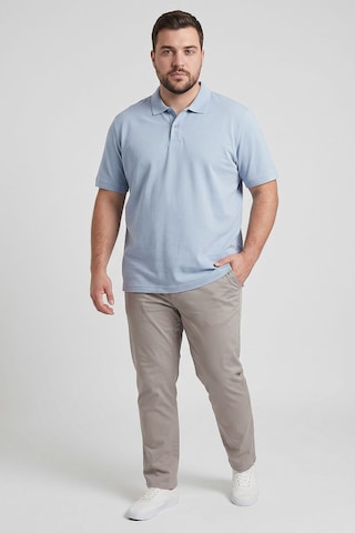 Tommy Life Buz Mavi Polo Yaka Büyük Beden Battal Erkek T-shirt - 88511