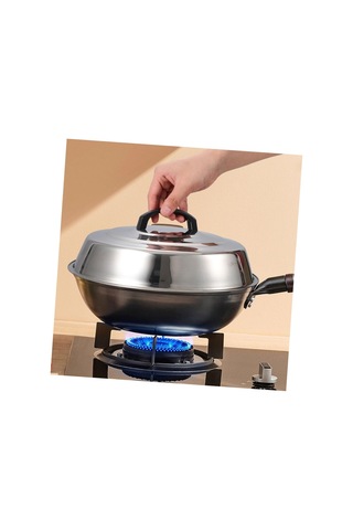 32cm Uzunluğunda Pot Kapağı 2 Adet Paslanmaz Çelik Tava Kapakları Ev Pişirme İçin Metal Tencere Kapağı Metal