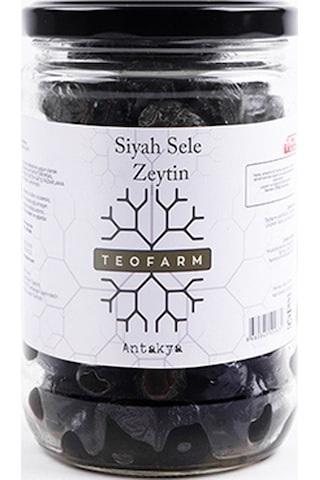 Teofarm Yağlı Salamura Siyah Zeytin 430 G