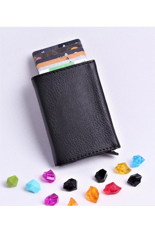Ozka Leather Collection Otomatik Mekanizmalı Deri Cüzdan