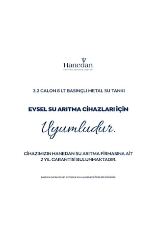 Su Arıtma Cihazı Için 2.2 Galon (8 Litre) Metal Genleşme Tankı 450582621