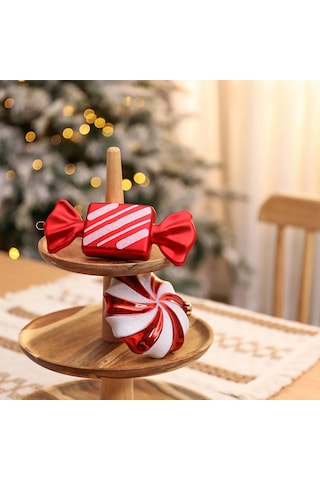 Asılabilir Yılbaşı Yeniyıl Ağacı Süsü Dev Şekerler Christmas New Year Giant Candies Gift Ornaments