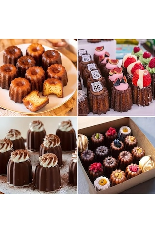 Kek, Pasta, Muffin, Sabun Ve Mum Kalıbı Silikon Tepsi Kalıp Kırmızı