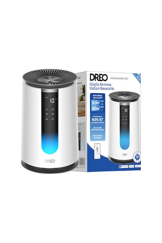 Air Purifier 338s Akıllı Hava Temizleyici, Hepa Filtre, Pm2.5 Sensör, 18 Db, 80 M², Rgb Işık, Aroma Pedi Beyaz