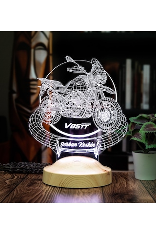 Moto Guzzi V85 Tt 3d Led Lamba Motor Guzzi Tutkunlarına Özel Motosiklet Hediyesi