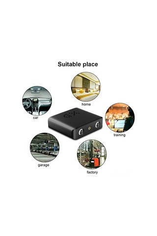 Ranyeek Küçük Boy Ir-cut Enfrared Gece Görüşü Spor Kamera - Mini Hd Video Kaydedici Siyah