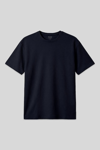 Air Jones Tommy Life Lacivert Waffle İnterlok Yüzeyi Dokulu Oversize Fit Basic Erkek T-shirt - 88379 Lacivert