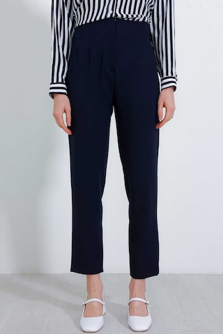 Gabria Yüksek Bel Kumaş Pantolon Lacivert