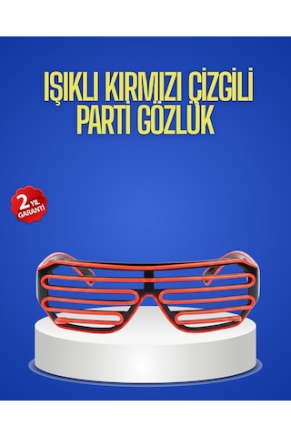 Gece Organizasyonları İçin Renkli Led Gözlük