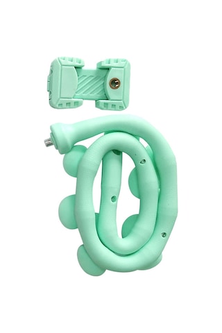 Suofeng Yeşil Kablosuz Telefon Tutucu, 360 Döner, Araç Ve Evde Kullanımı, Anti-kayma, Esnek Kauçuk Ve Metal, 7.4-10cm Telefonlar İçin Yeşil