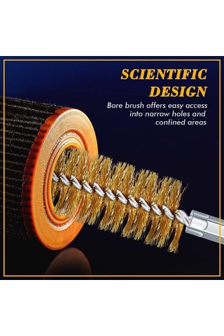 Samdoo 6 Adet 15mm Çaplı 304 Paslanmaz Çelik Boru Fırçası Seti - Altıgen Gövde, Power Tool Uyumlu, Pas Ve Tüketici Temizliği