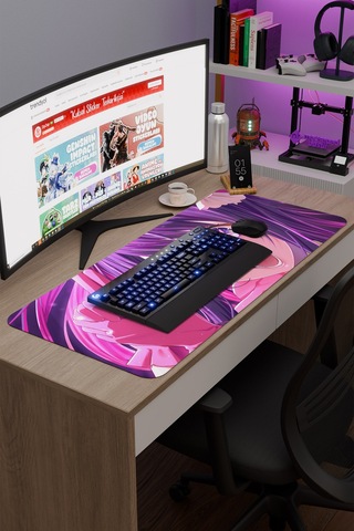 Oshi No Ko Anime V3 - 90x40 Xxl Gaming Kauçuk Kaymaz Taban Mouse Pad Fare Altlığı