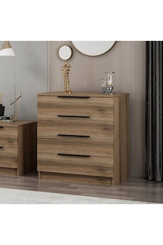 Minar Kale Plus Şifonyer 4 Çek-dore