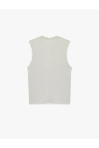Koton Regular Fit Kolsuz Bisiklet Yaka Pamuklu Basic Atlet Gri 6sam30002mk Gri