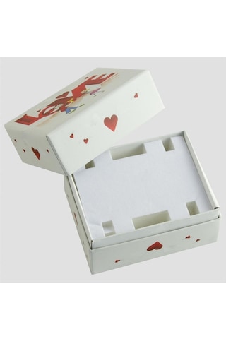 Love Yazılı Saat Kutusu-beyaz N145 Çok Renkli