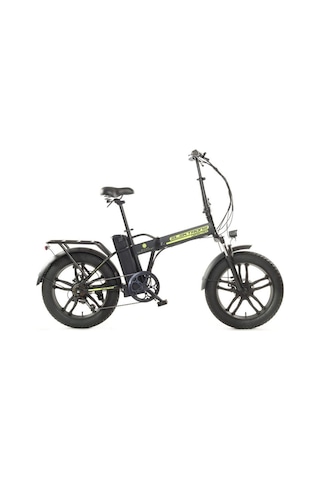 Kron Elektron Spectra 20 Jant Katlanabilir 36 Volt 10.4 Ah Elektrikli Fatbike Bisiklet Siyah Sarı