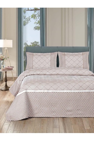 Avra Yatak Örtüsü Takımı Mürdüm