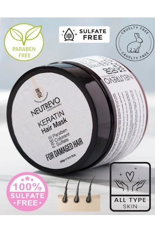 Neutrevo Professional No:2 Keratin Serisi Onarıcı Ve Güçlendirici Saç Bakım Maskesi 300 Ml