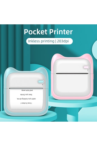 Os6522bl-4 Mini Taşınabilir Termal Baskı Fotoğraf Yazıcısı