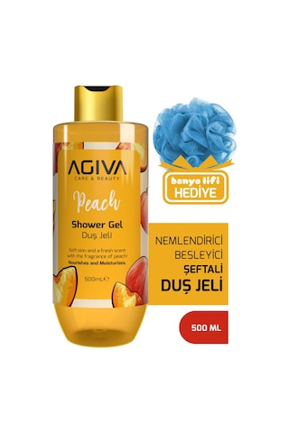Şeftali Agiva Care & Beauty Besleyici Ve Nemlendirici Duş Jeli 500 Ml Değişken