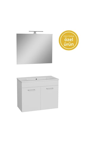 VitrA Ardea Banyo Dolabı Seti 80 Cm 67073 Parlak Beyaz