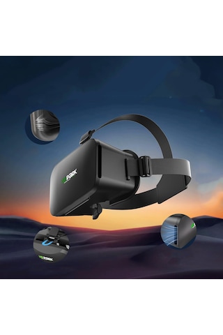Microcase Vrpark V6 3D Sanal Gerçeklik Gözlüğü + VR Bluetooth Kumanda