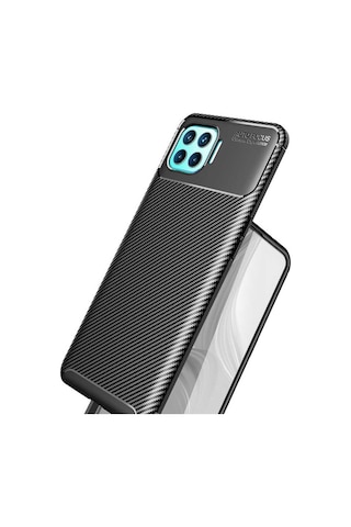 Oppo Reno 4 Lite Kılıf Zore Negro Silikon Kapak Siyah