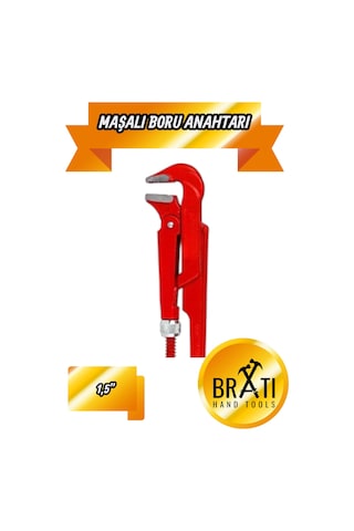 1,5'' Maşalı Boru Anahtarı 1,5 İnç Maşonlu Boru Anahtar