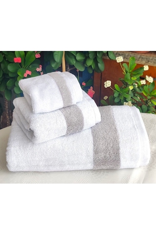 3.lü Lüks Banyo Set Hediyelik, Çeyizlik, Özel Üretim Çift Yön-renk Banyo, Baş, El Havlu Set Çok Renkli