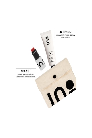 Catch Bloom Pocket Lip Cheek Stick Scarlet + Broad Spectrum Spf 50+ Sunscreen 02 Medium