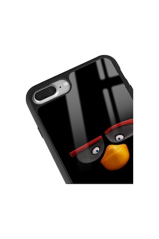 Apple Uyumlu iPhone 7 Plus 8 Plus Uyumlu Black Tasarımlı Glossy Telefon Kılıfı Çok Renkli