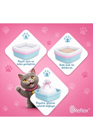 Florex Kedi Kumu Torbası Pudra Kokulu 7'li Paket