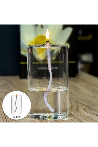 Suntek Magideal Şeffaf Cam Yağ Mum Lambası Dekorasyon Için Sıvı L