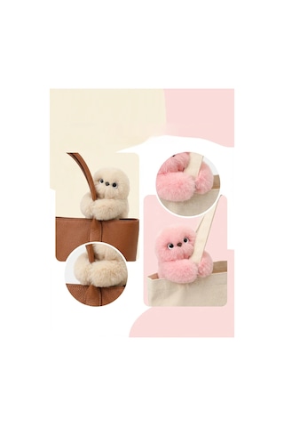 Mirumi Pembe Şarjlı Orjinal Ürün - Akıllı Peluş Robot Çanta Charmı