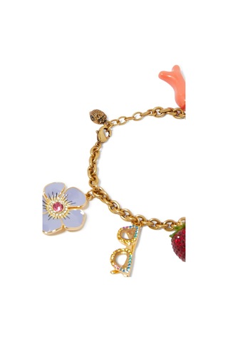 Multi Charms Bileklik, Altın Renkli, Figürlü Tasarım