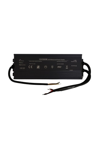 HazarLed 12 Volt 41,7 Amper Ip67 Su Geçirmez Dış Cephe Led Adaptör 500 Watt