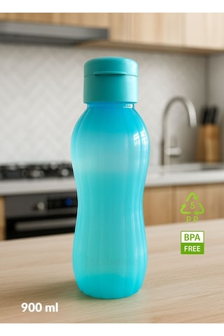2'li Suluk Bpa Free Ofis-spor-okul Matarası Pp-5 Mürdüm-mavi 900 Ml Bordo - Mavi