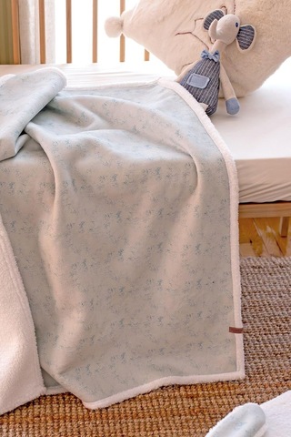 Fluffy Bebek Battaniyesi 80x100 Solid Yeşil Kundak Puset Çift Taraflı Koyun Tüyü Battaniye 100x80 Çok Renkli