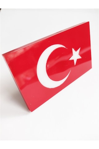 Türk Bayrağı Pleksi Panjur Arması Vidalı