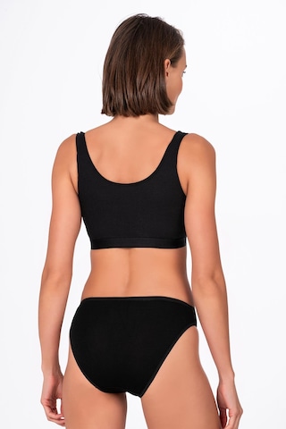 Kadın Viskon Slip Siyah Kompedan K23926 Siyah