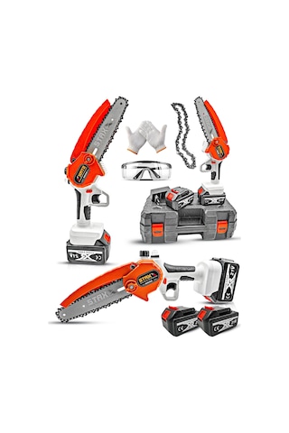 Staxx  Kömürsüz Seri Yağ Pompalı Akülü Dal Budama Bıçkı Makinesi