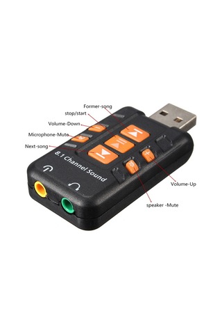 Wozlo 8.1 Kanal USB Ses Kartı