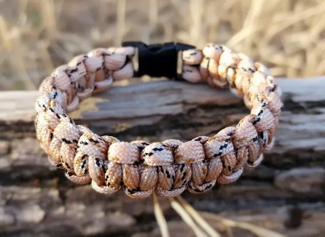 Yavruağzı Kırçıllı Paracord Bileklik Çok Renkli