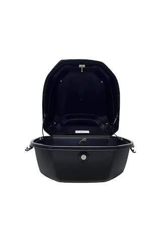 Xt08-b 32 Litre Motosiklet Arka Çanta Siyah Parlak Su Geçirmez Abs Top Case Çift Kilitleme Üniversal Diğer
