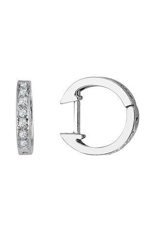 Sirius Pırlanta Taşlı Küçük Halka Küpe  0805E0007