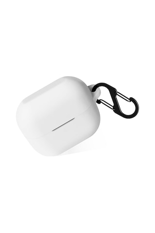 Sneezy Galaxy Buds 3 Pro Ve Galaxy Buds 3 Uyumlu Kopçalı Kapaklı Silikon Koruma Kılıfı Şeffaf