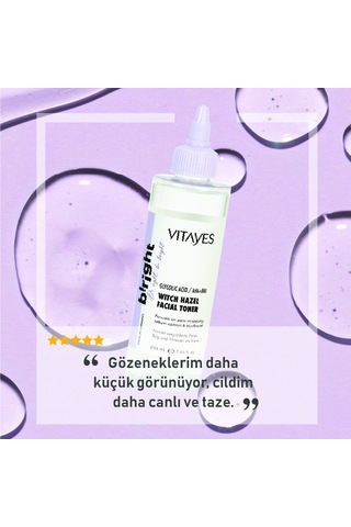 Vitayes Gözenek Sıkılaştırıcı ve Akne Karşıtı Canlandırıcı Tonik 200 ML