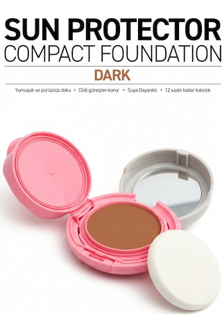 Alix Avien Yüksek Kapatıcı Waterproof Kompakt Fondöten SPF50 Dark